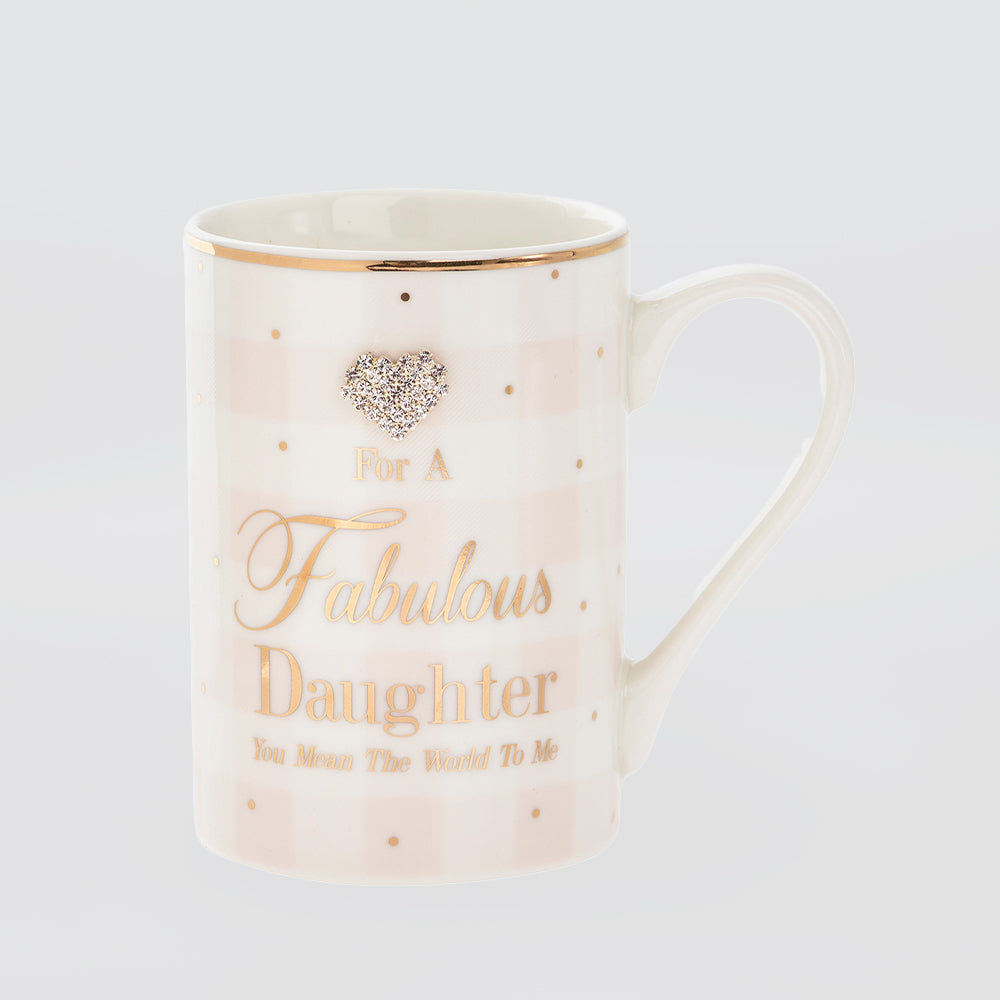 'Fab Daughter' Heartfelt Mug