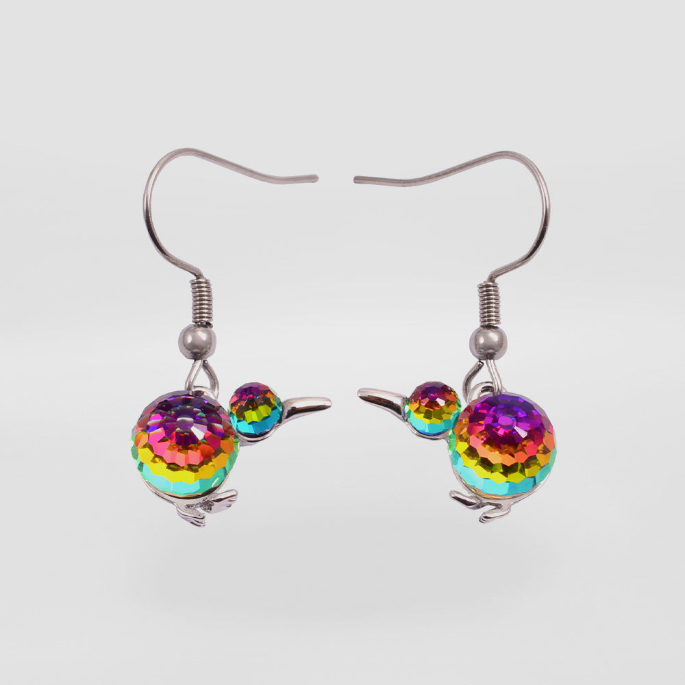 Swarovski Kiwi Rhodium Earrings