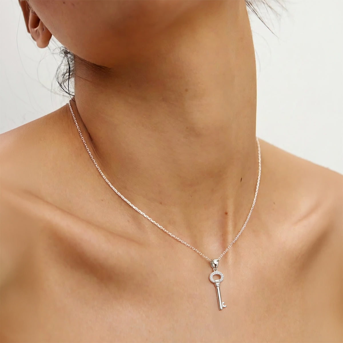 Kiwicraft - Silver-look Key Necklace