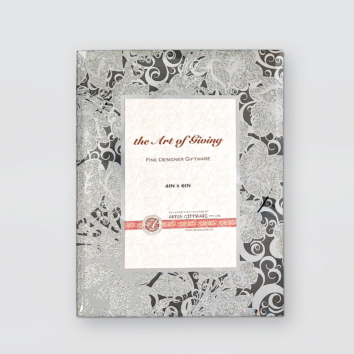 Glittery Glitz Floral Frame
