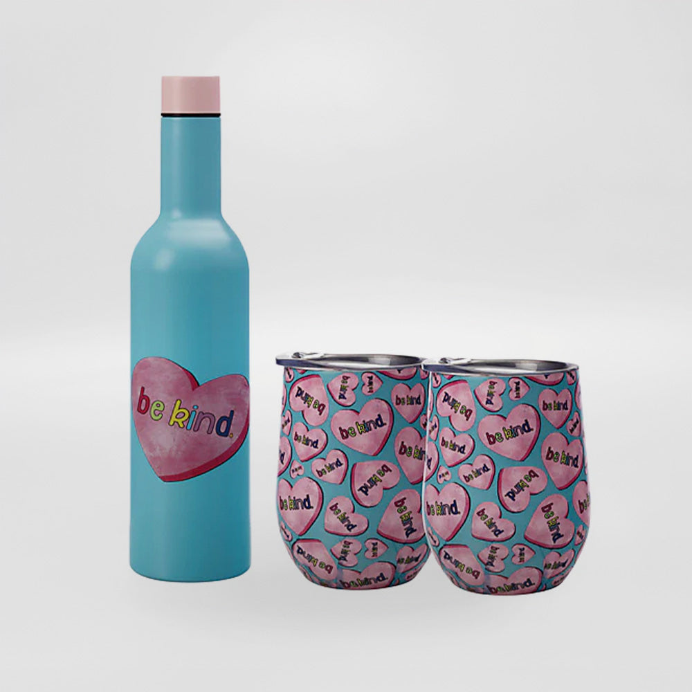 'Be Kind' Double Insulated Wine Set/3