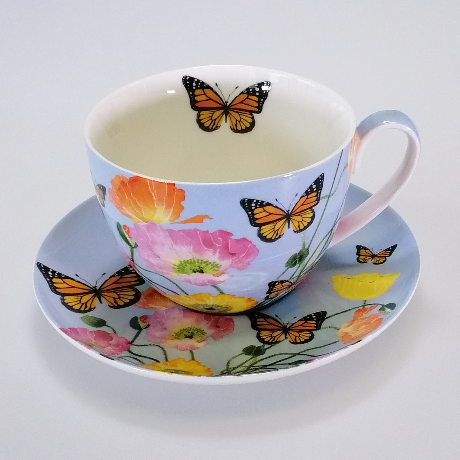 Posey Breakfast Cup & Saucer - Poppies