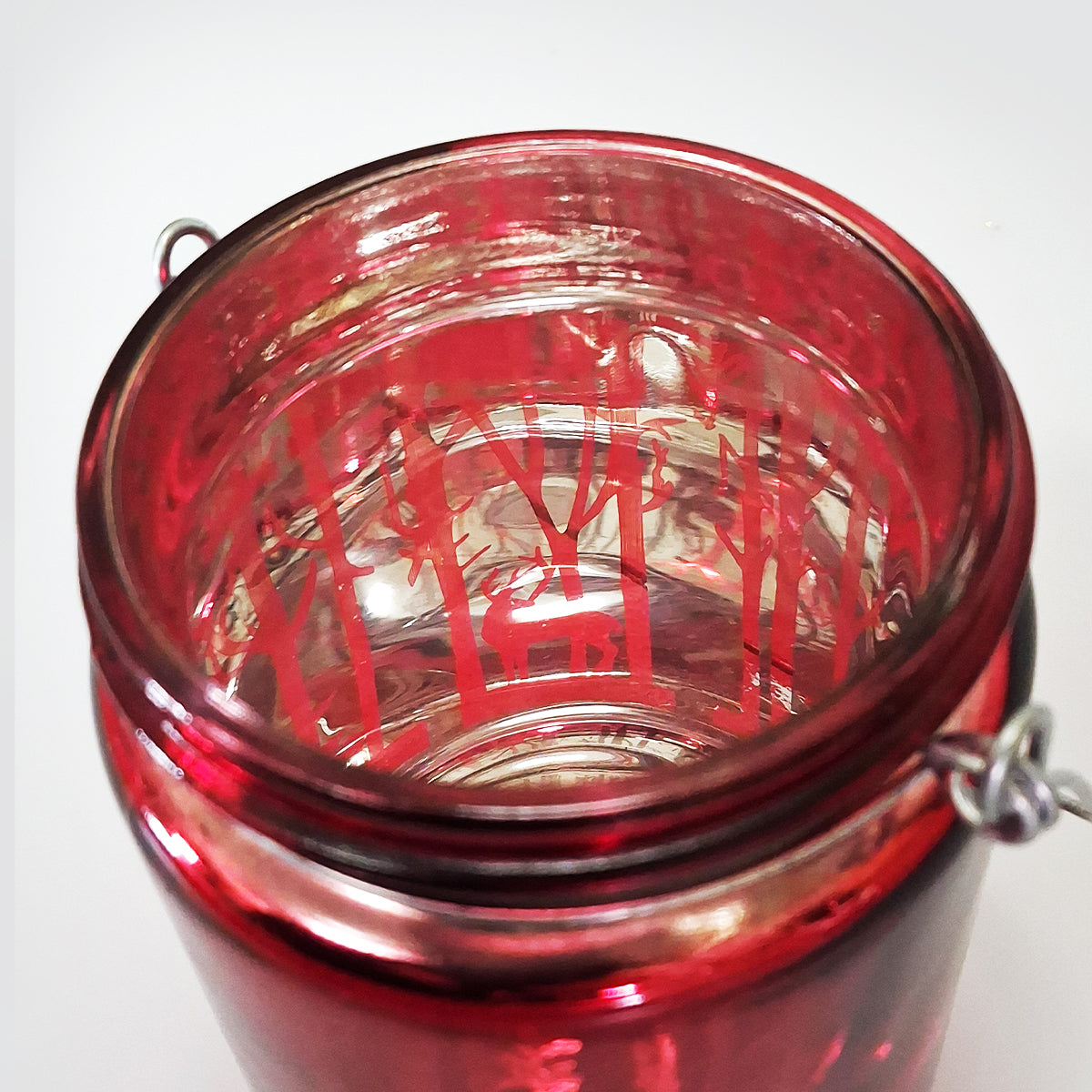 Christmas Glass Candle Jar