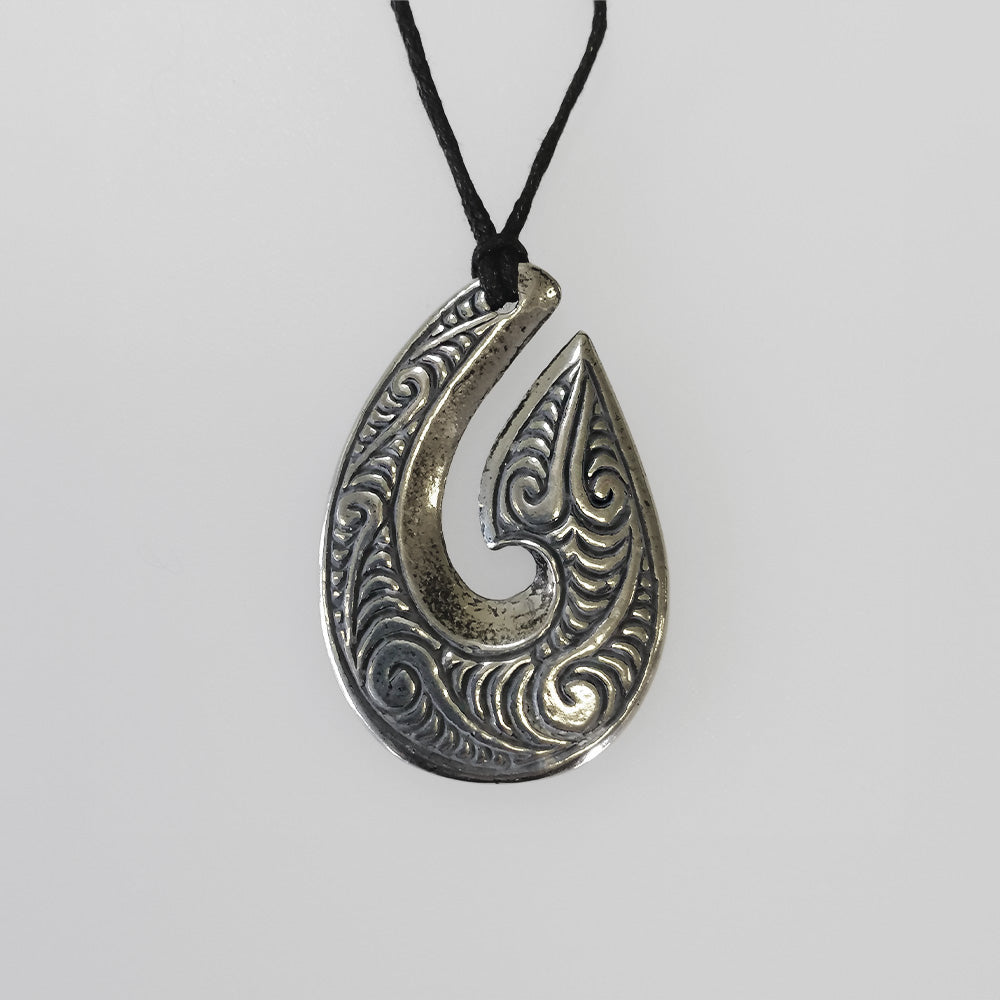 Beachcomber - Pewter Hook Pendant