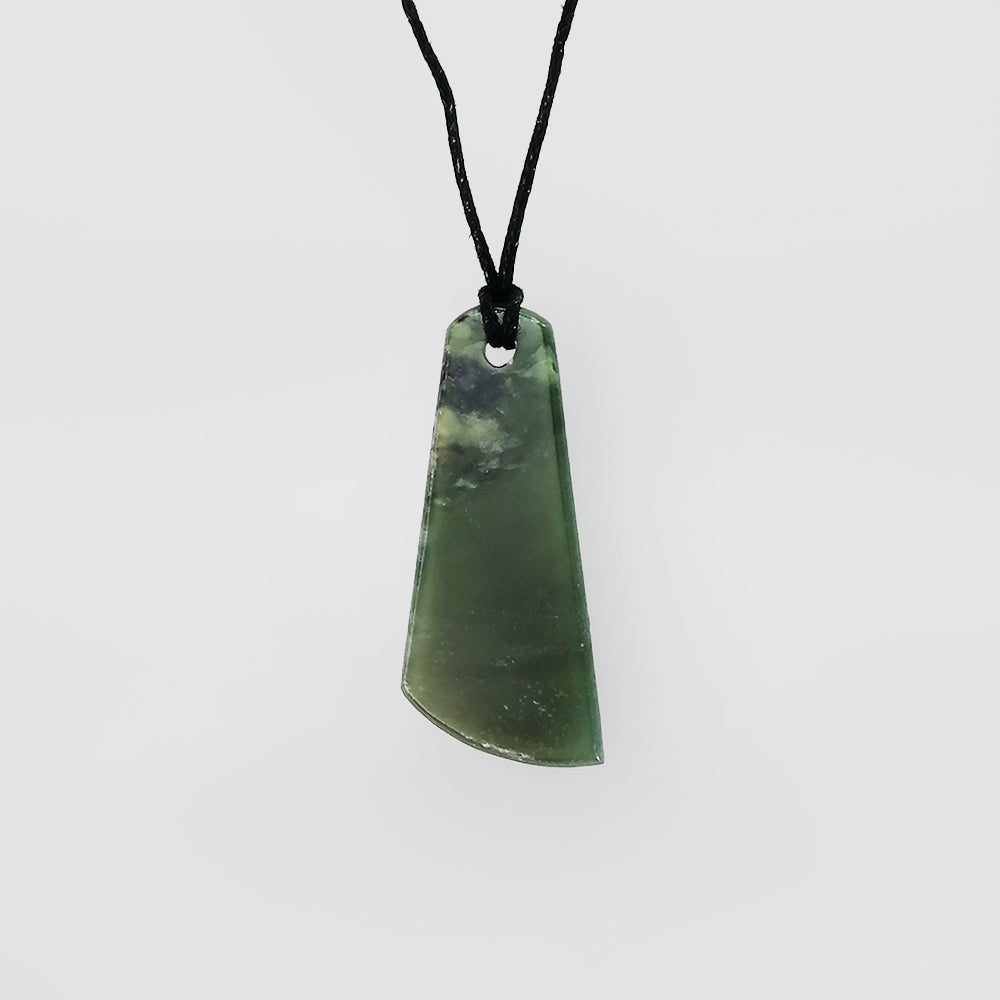NZ Pounamu Pendant - 'Carved' Shape