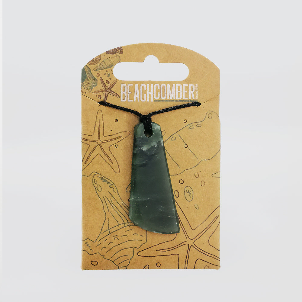 NZ Pounamu Pendant - 'Carved' Shape