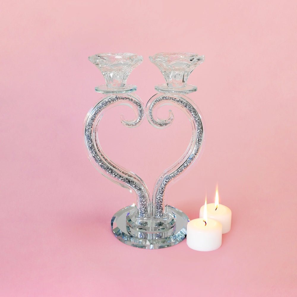 Crushed Heart Candle Stand