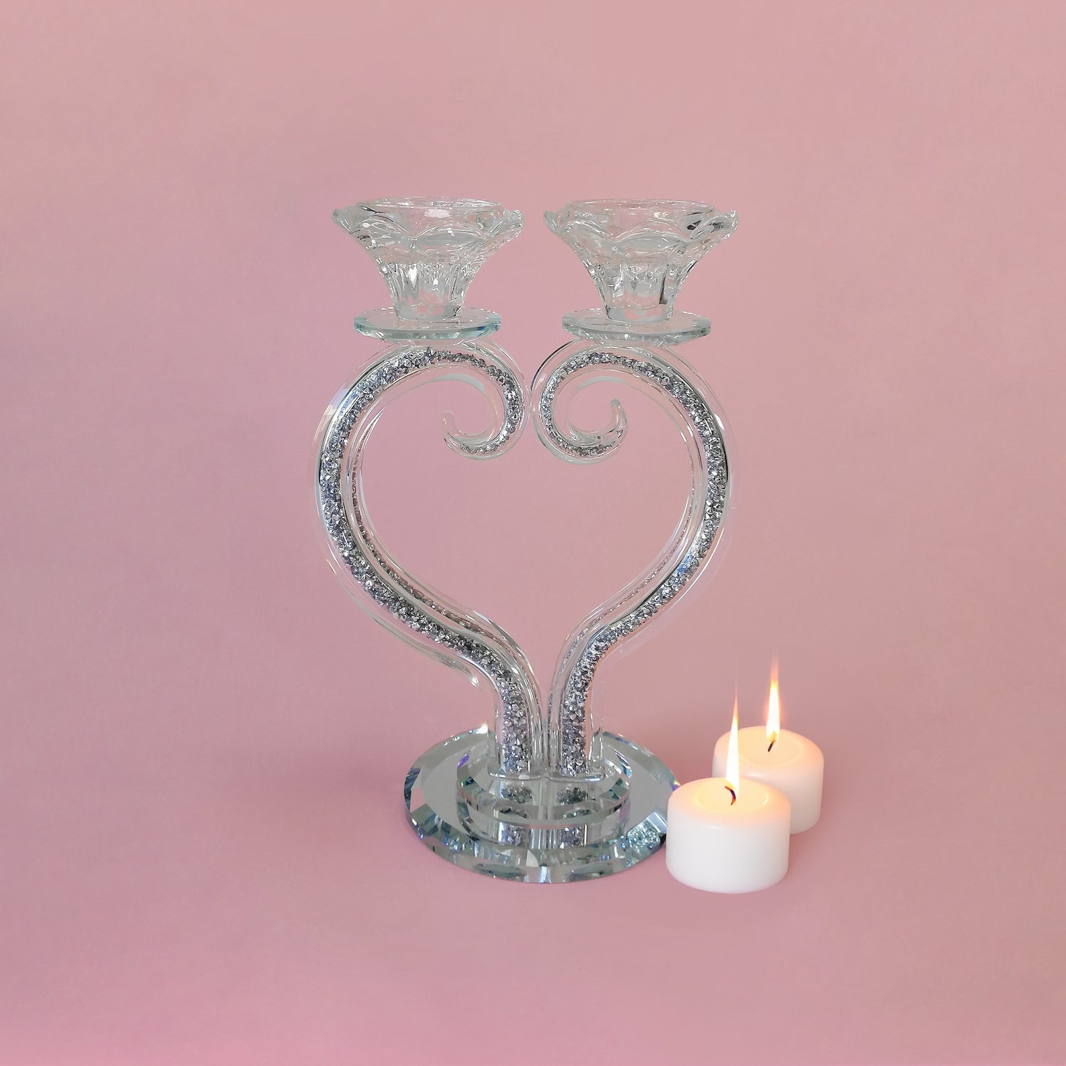 Crushed Heart Candle Stand