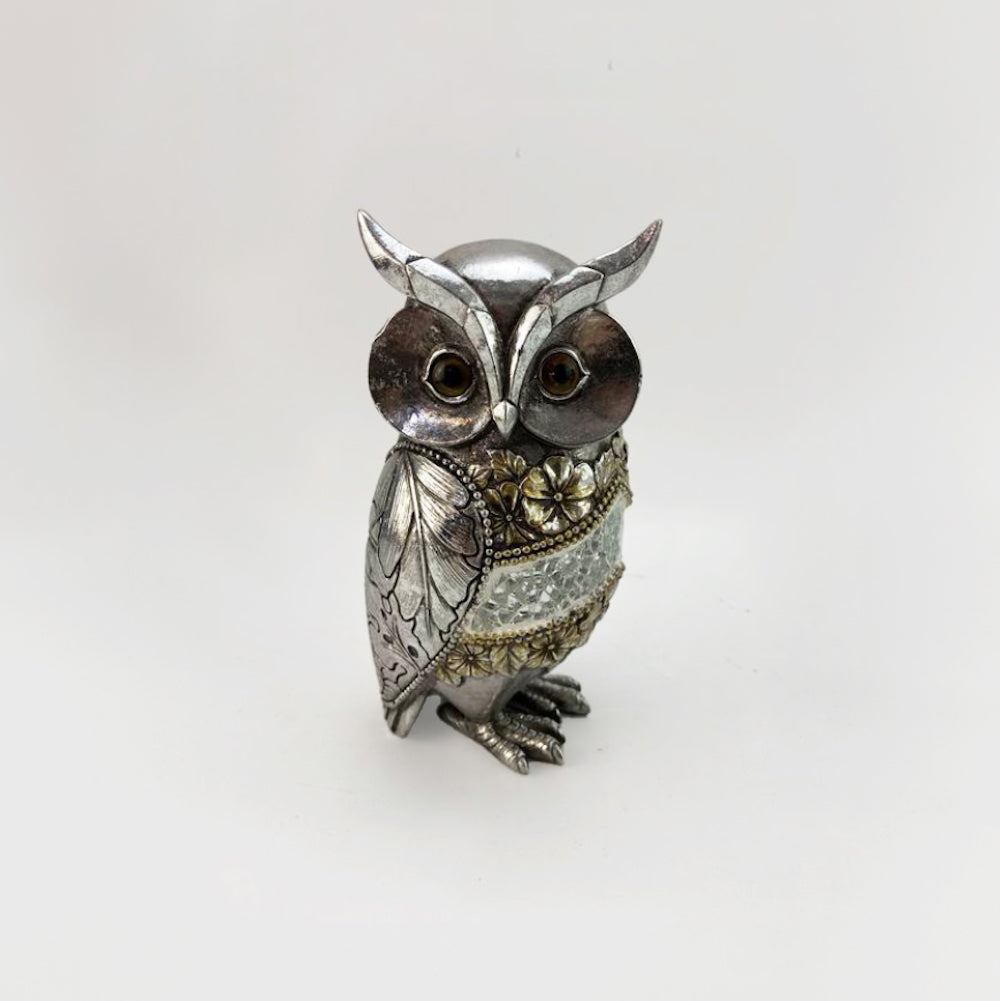 Mosaic Owl Sculpture - 16cm