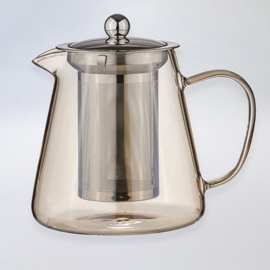 Oaklyn Glass Teapot and Mugs Set - Gold