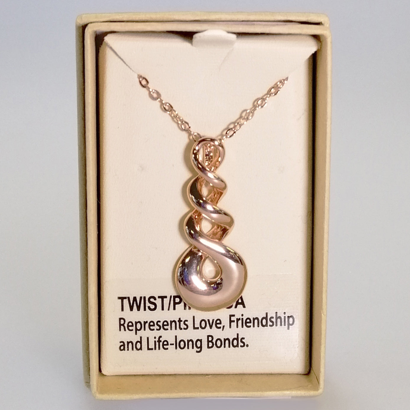 Kiwicraft - Rose Gold Twist Necklace