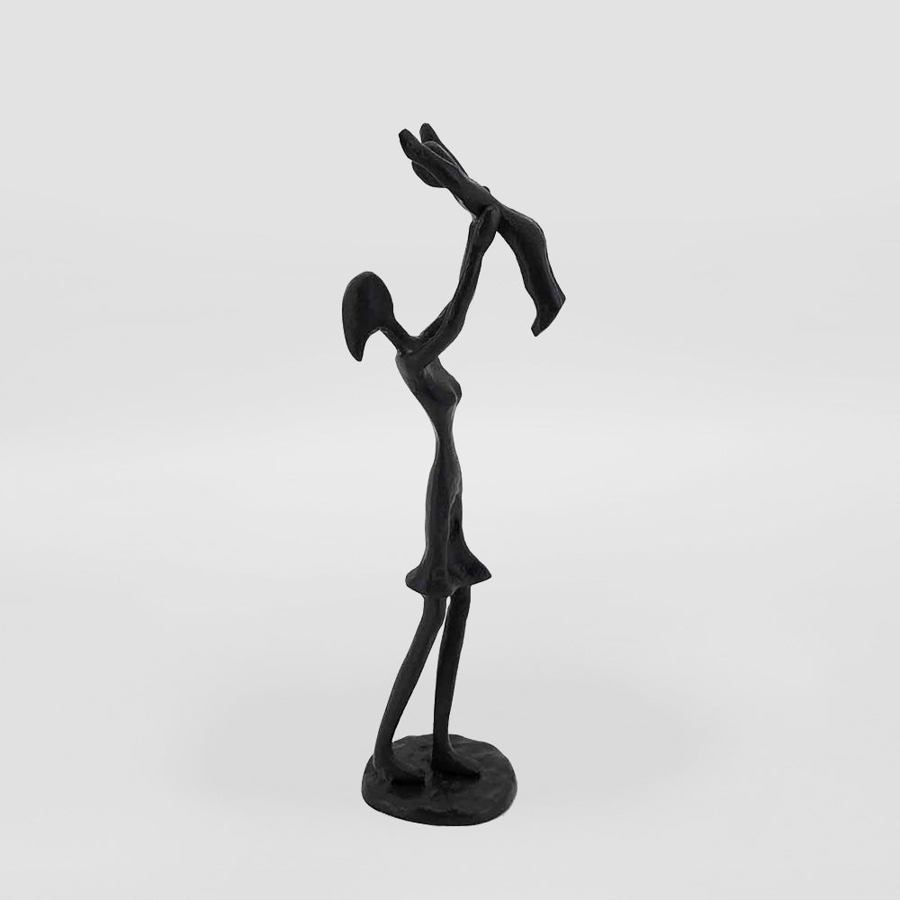 Iron Sculpture - Mother and Son