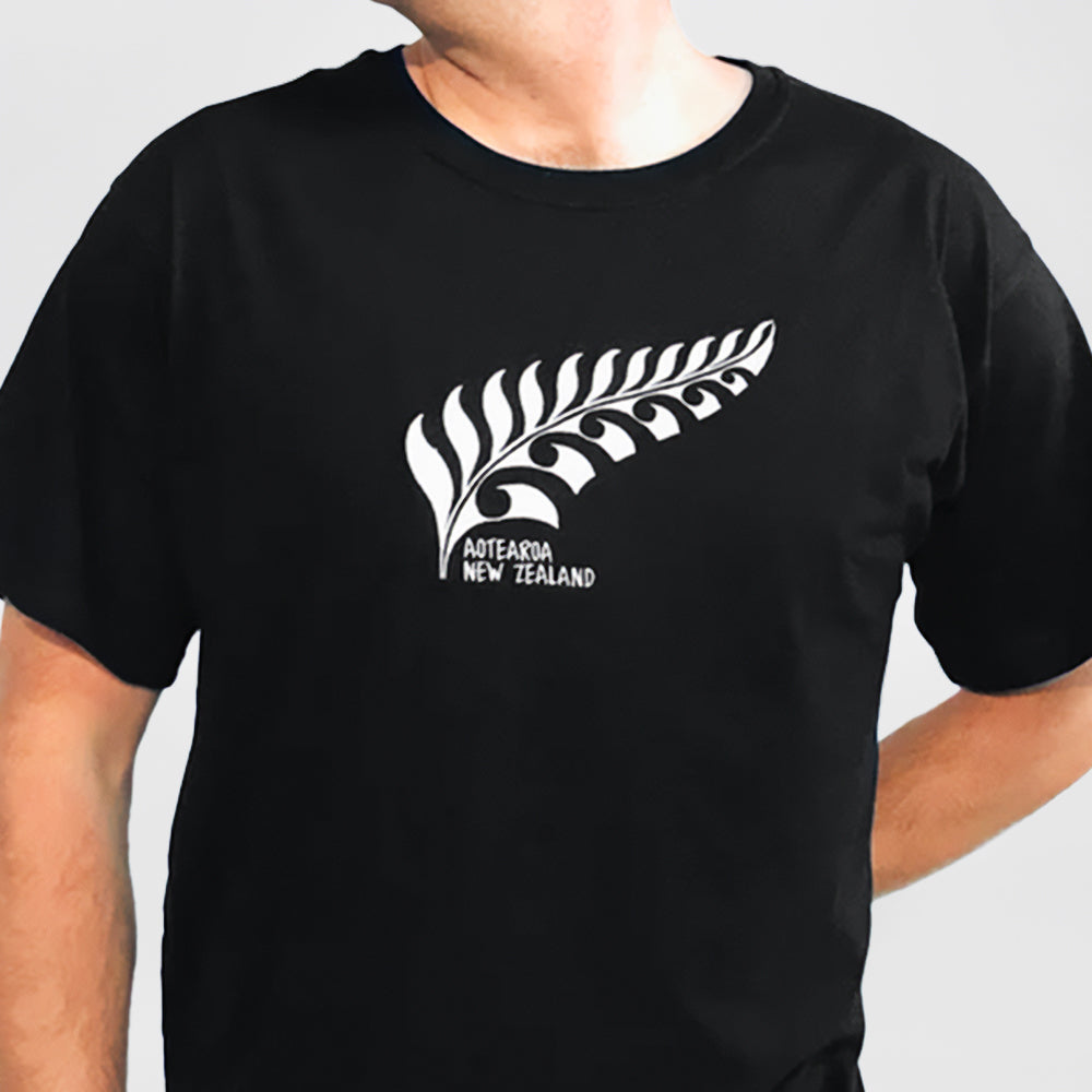 Embroidered Fern - Mens T-Shirt