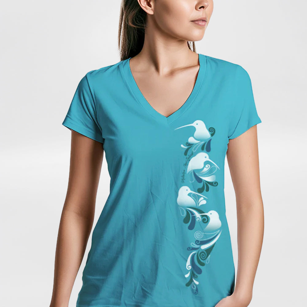 'Koru & Kiwis' - Womens T-Shirt