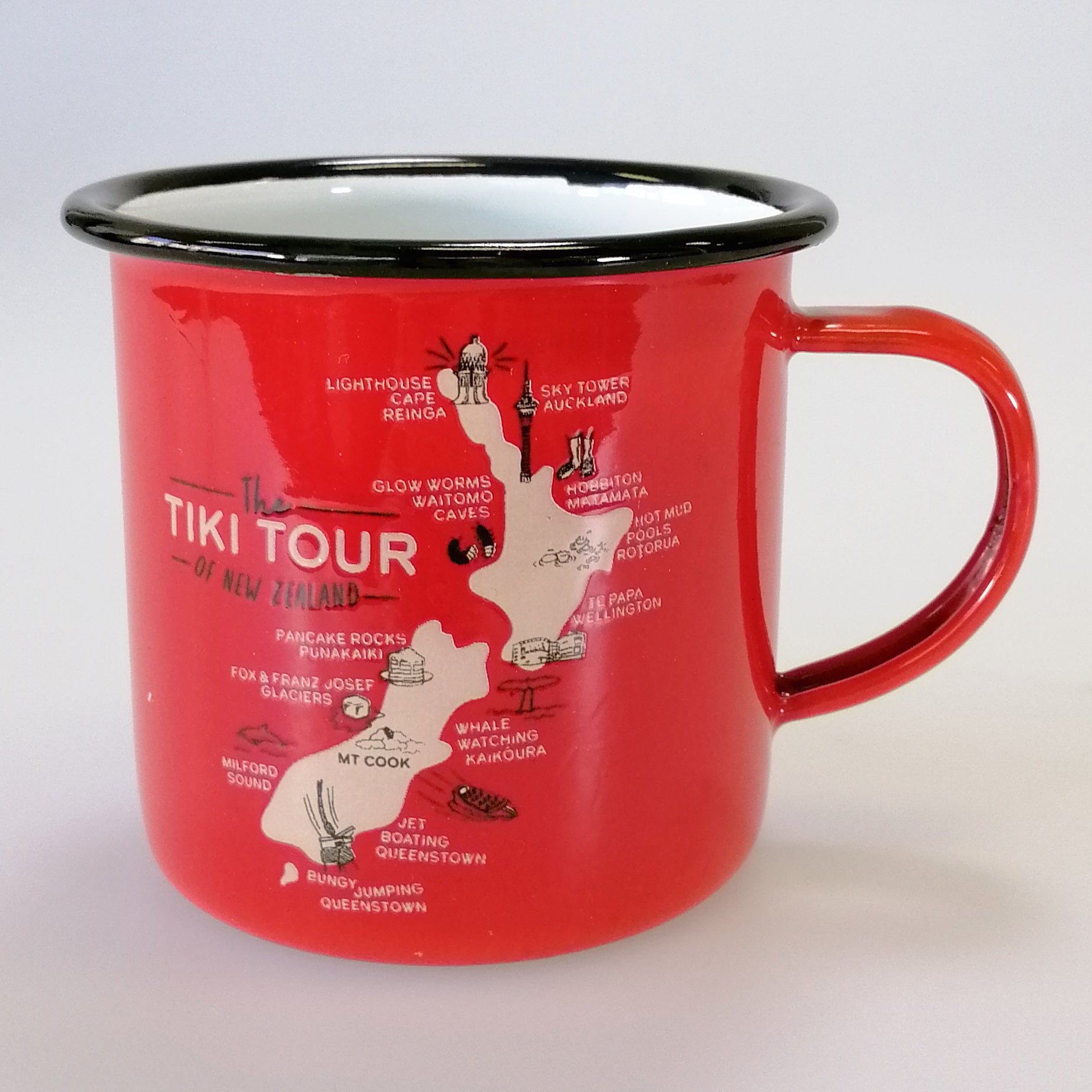 Moana Rd. Small Enamel Mug - Tiki Tour