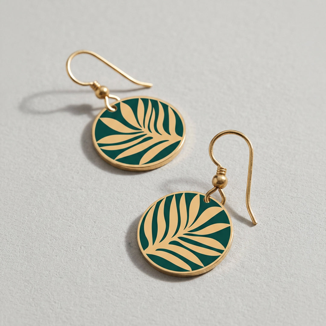 Tribal Earth - 'Nikau' Earring Set