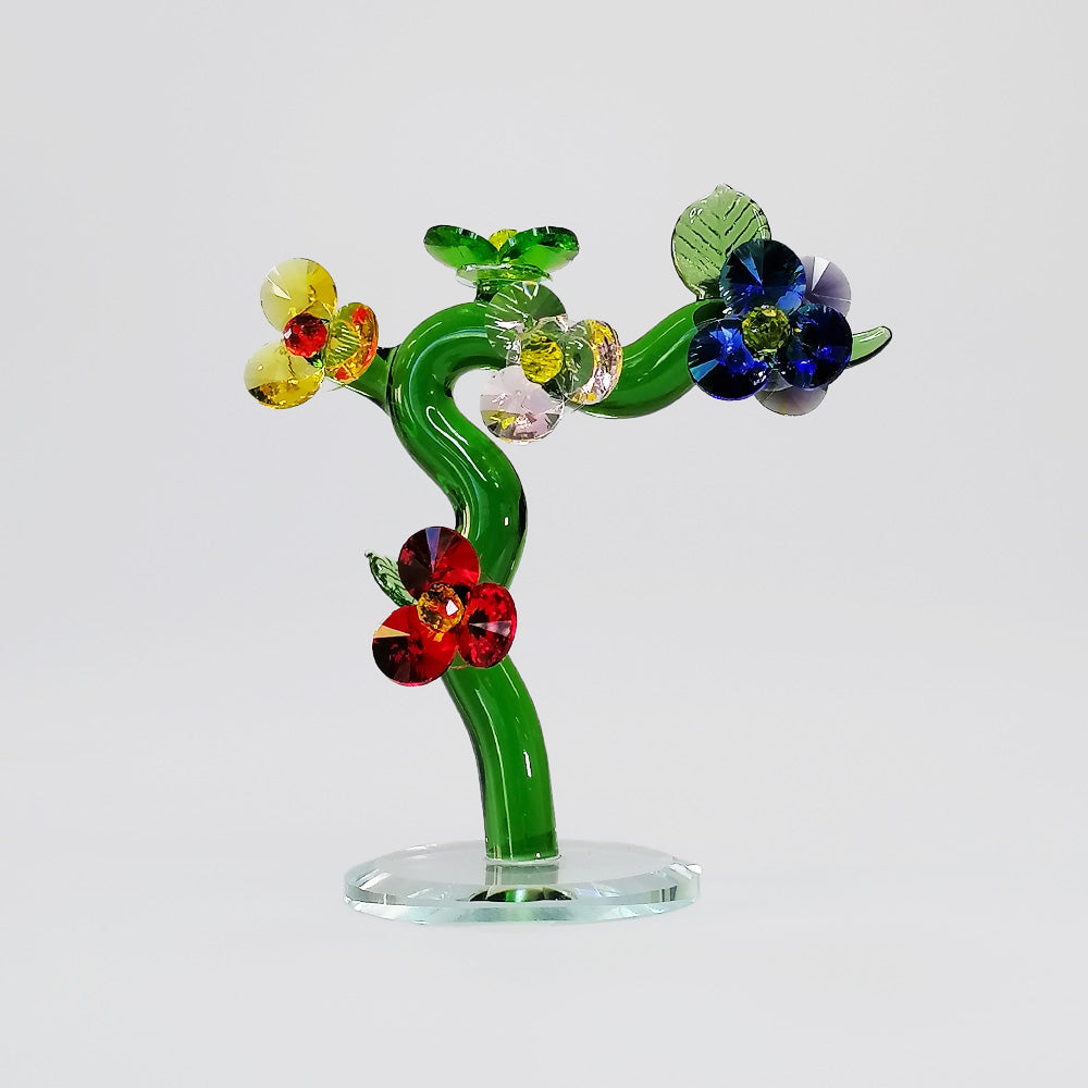 Glass Flower Tree - 11.5cm
