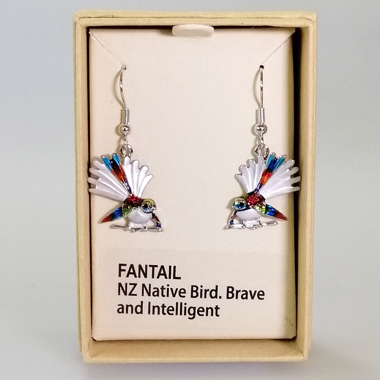 Kiwicraft - Colourful Fantail Earrings