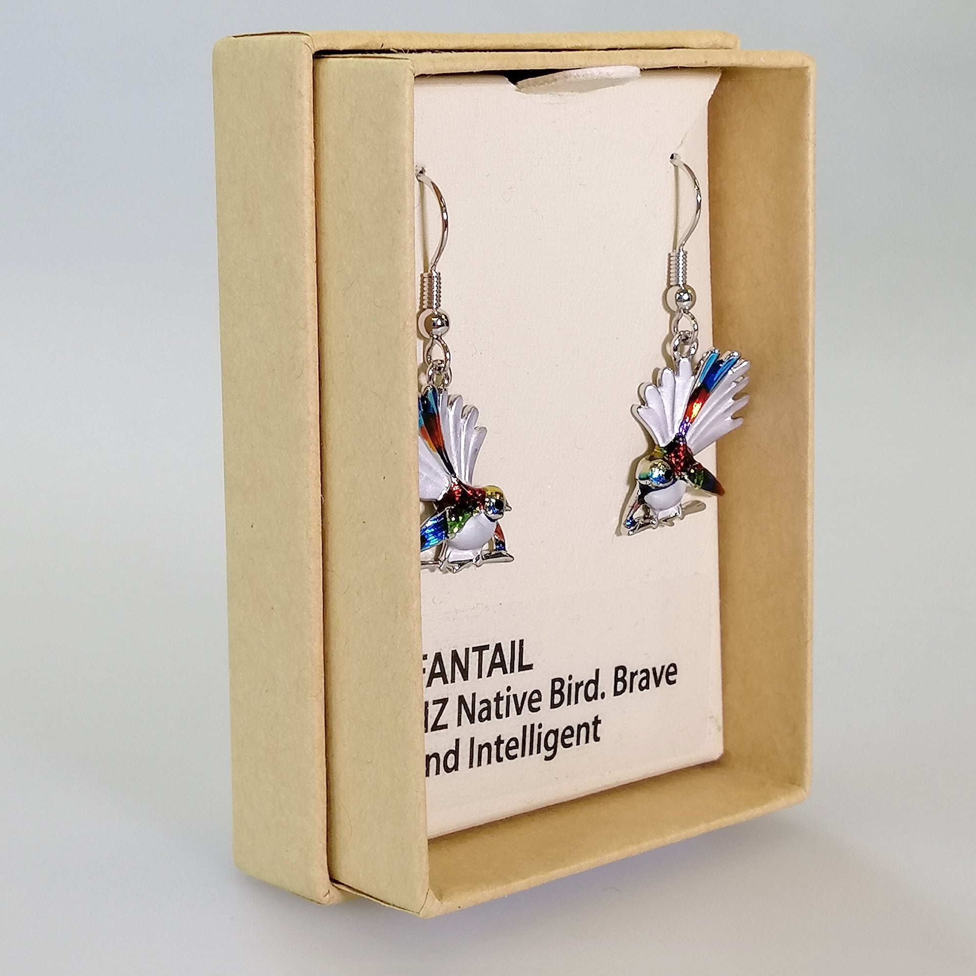 Kiwicraft - Colourful Fantail Earrings