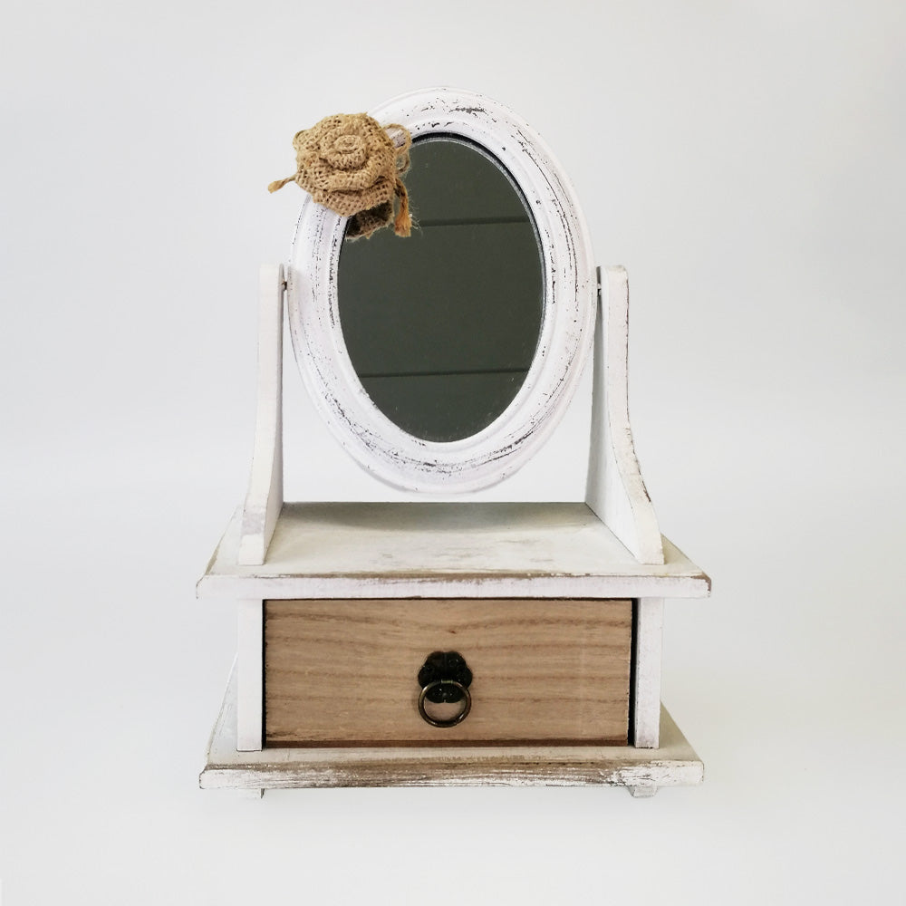 Woodbox - Cabinet Mirror W/ Drawer