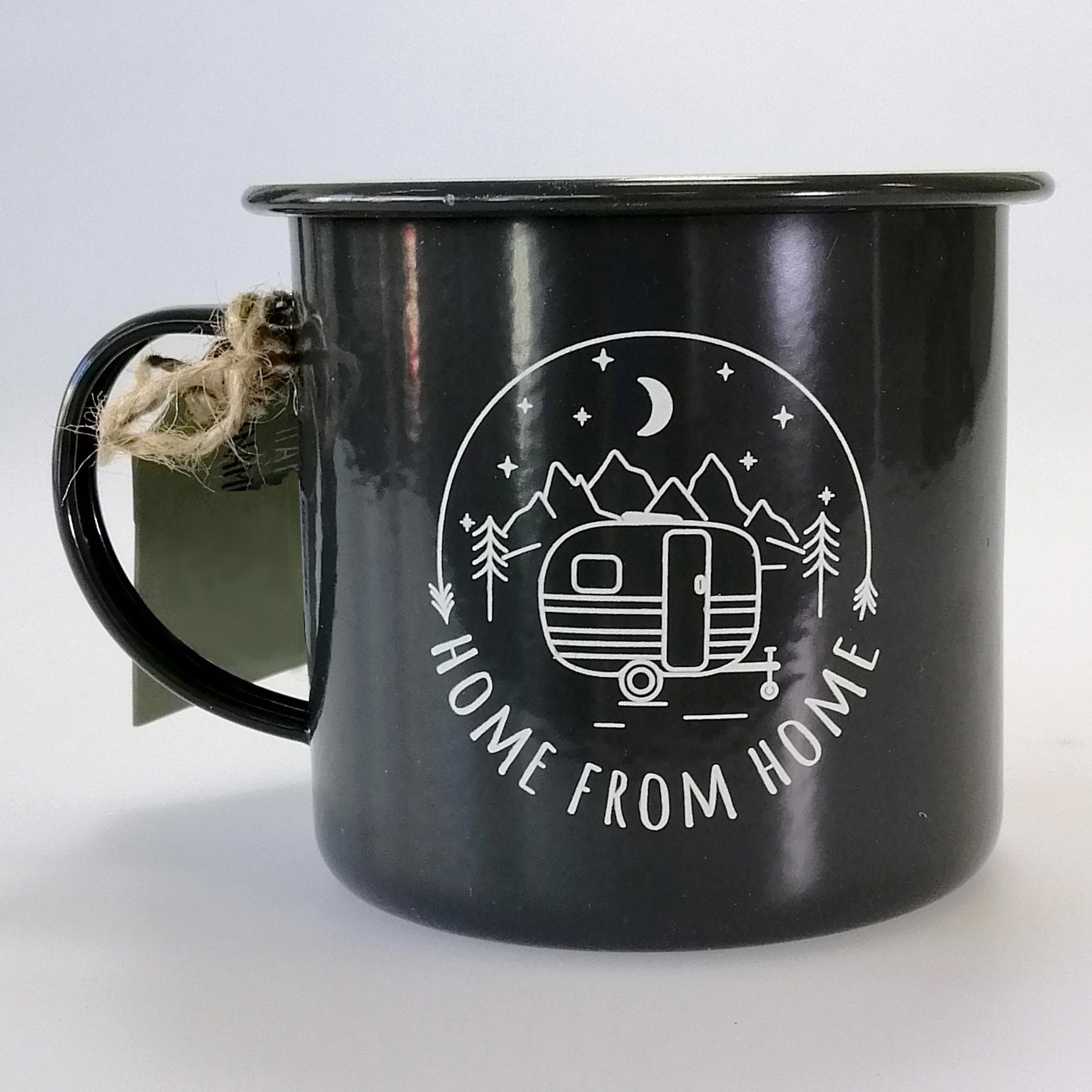 Enamel Camping Mug 'Home From Home'