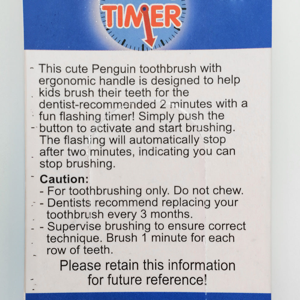 Light Up Toothbrush -  Penguin