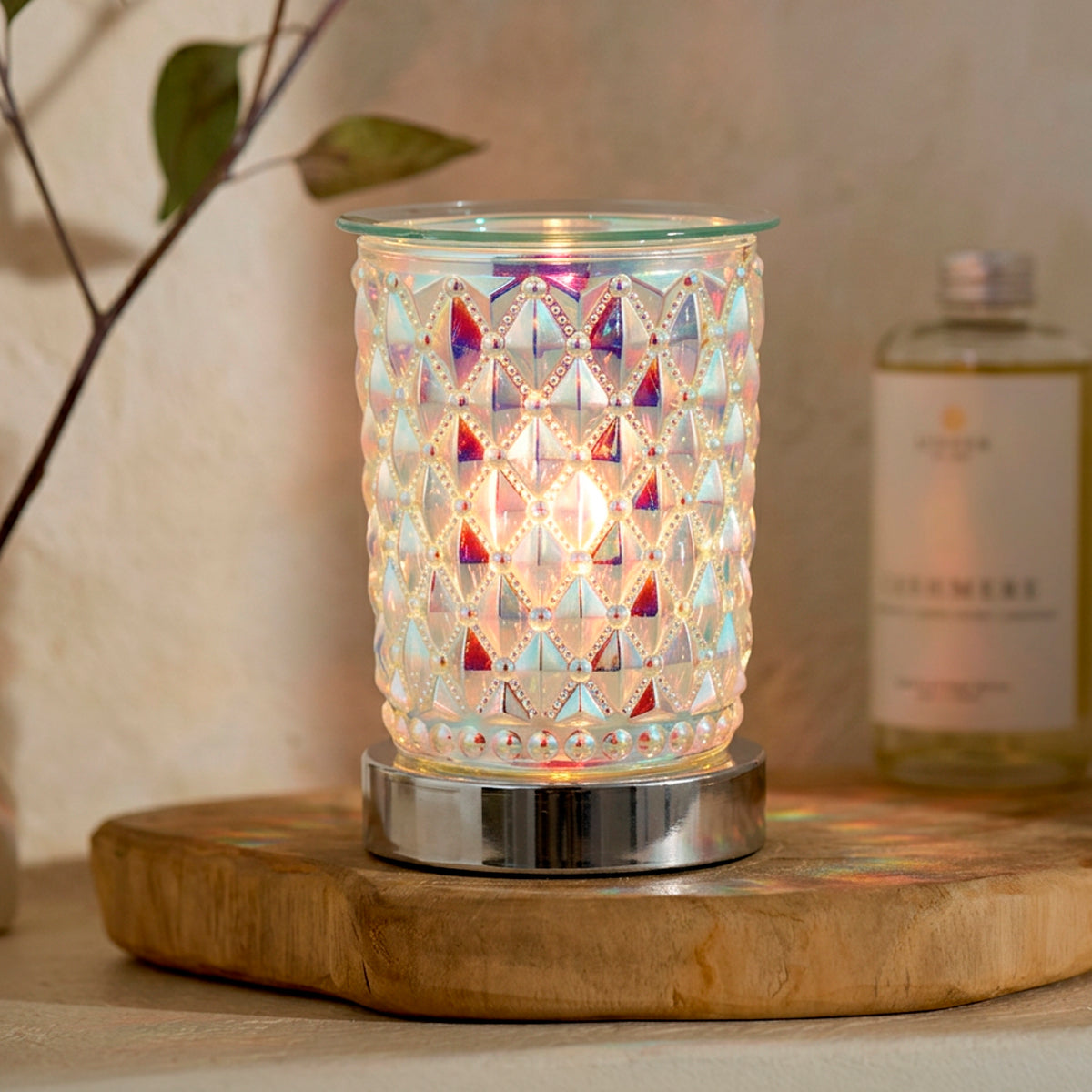 Scentchips Touch Lamp Warmer 'Diamond Crystal' Display