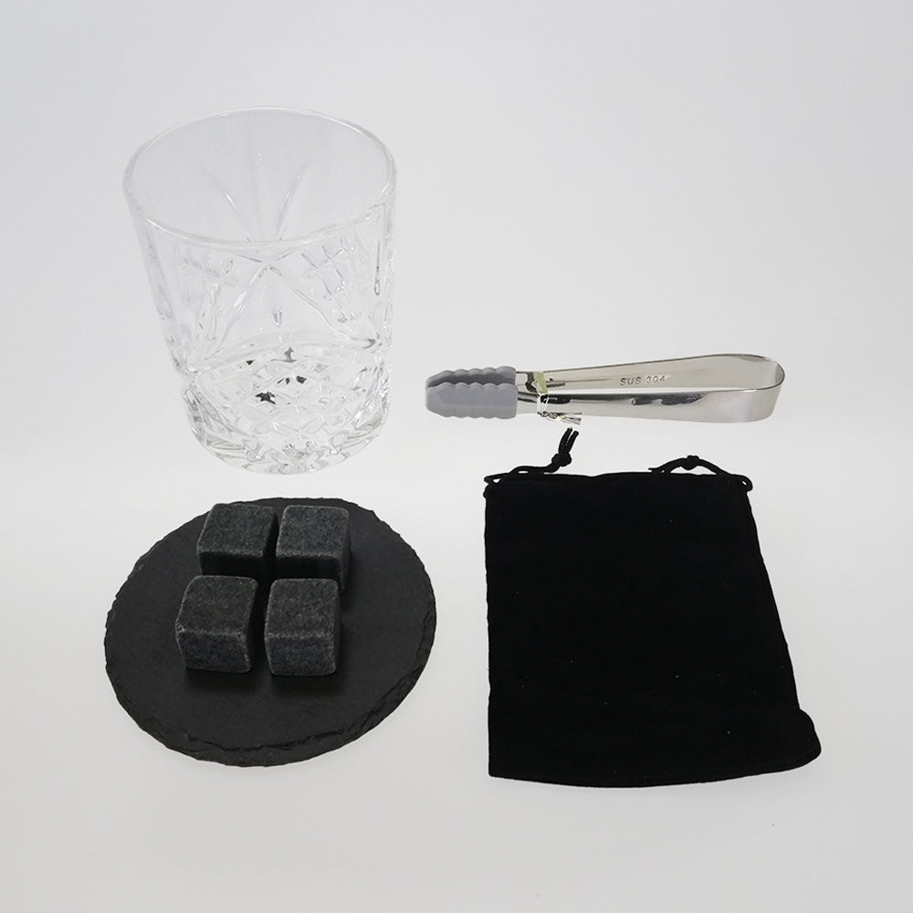 OLIIVON - Whiskey Tumbler & Stone Set