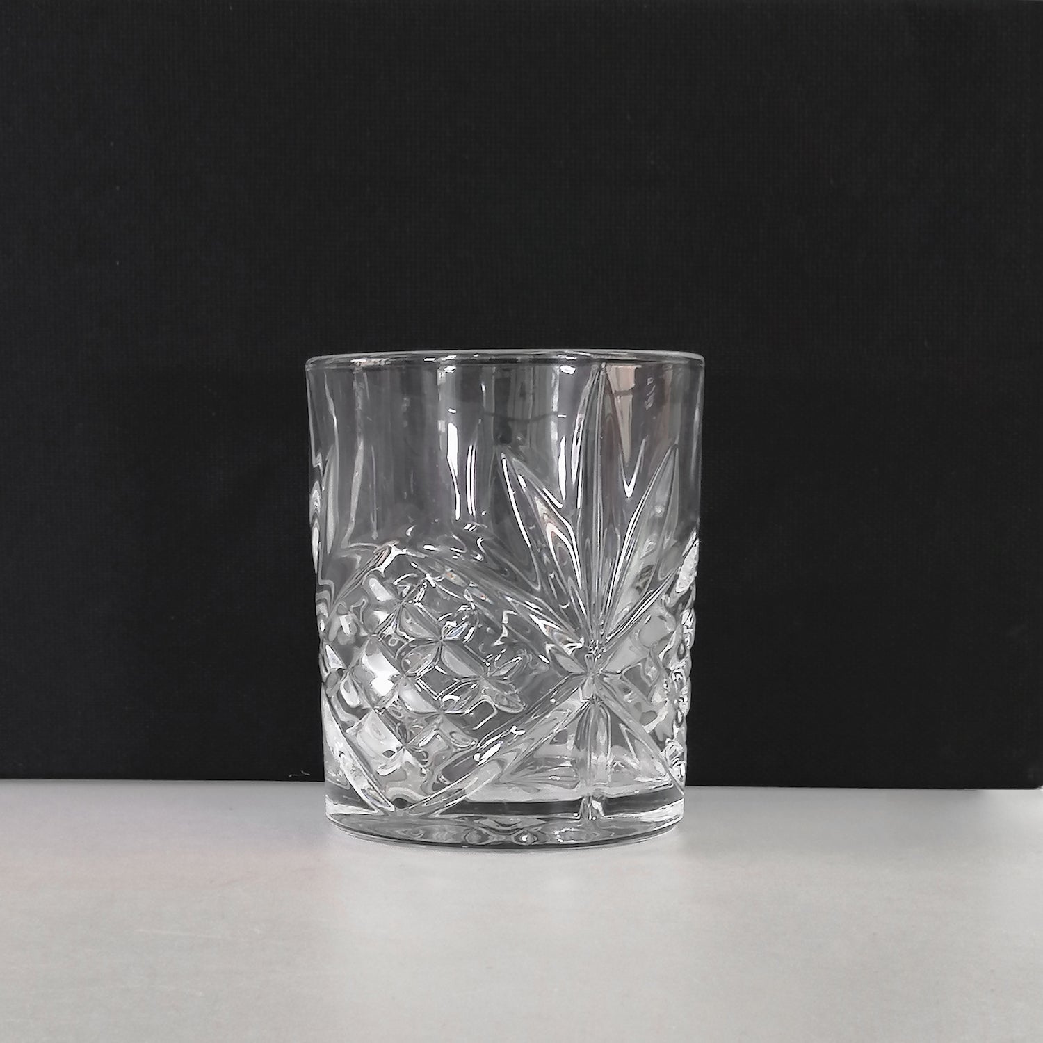 OLIIVON - Cut Glass Whiskey Glass Set