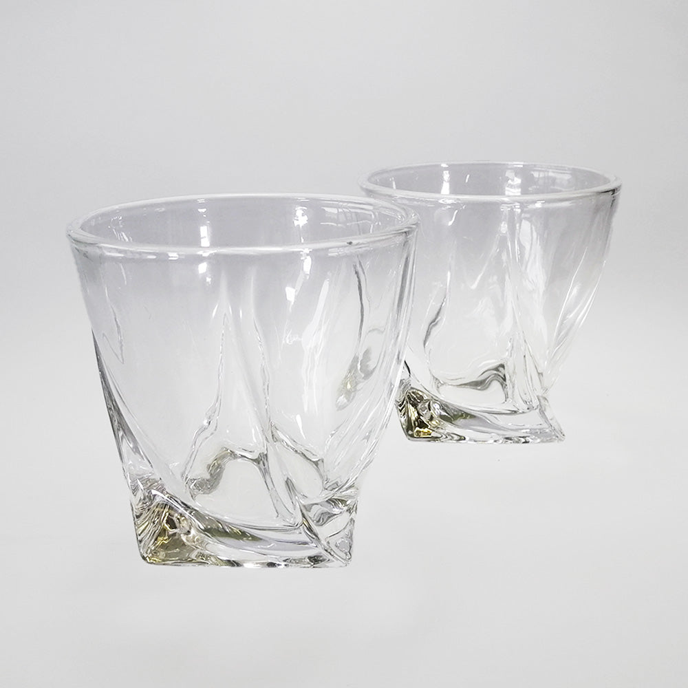 OLIIVON - Twist Whiskey Glass Set