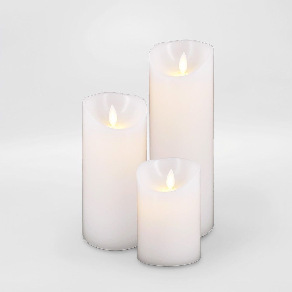 White LED Candles Set/3