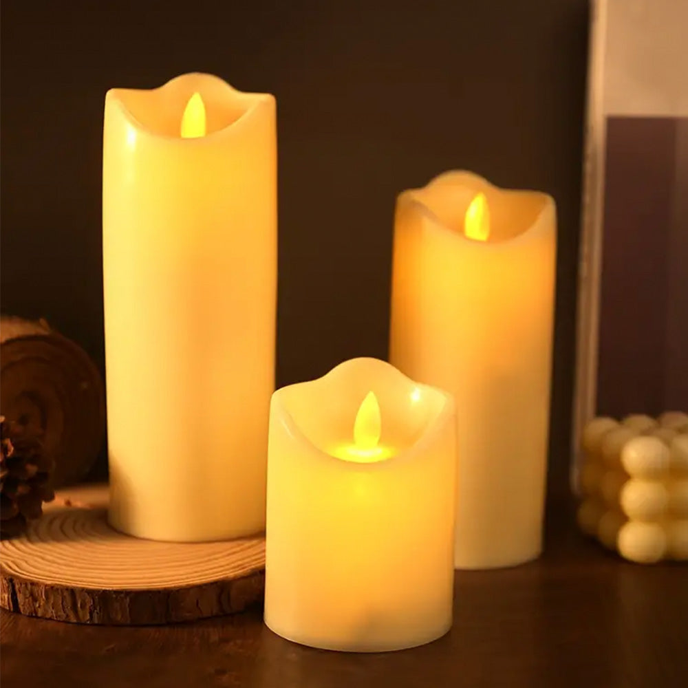 White LED Candles Set/3