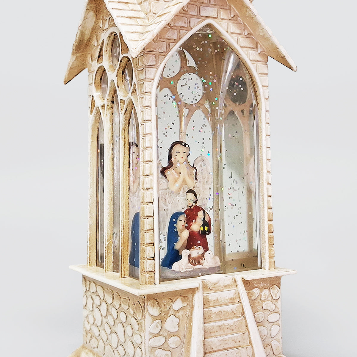 Baby Jesus Church Christmas LED Snow Globe