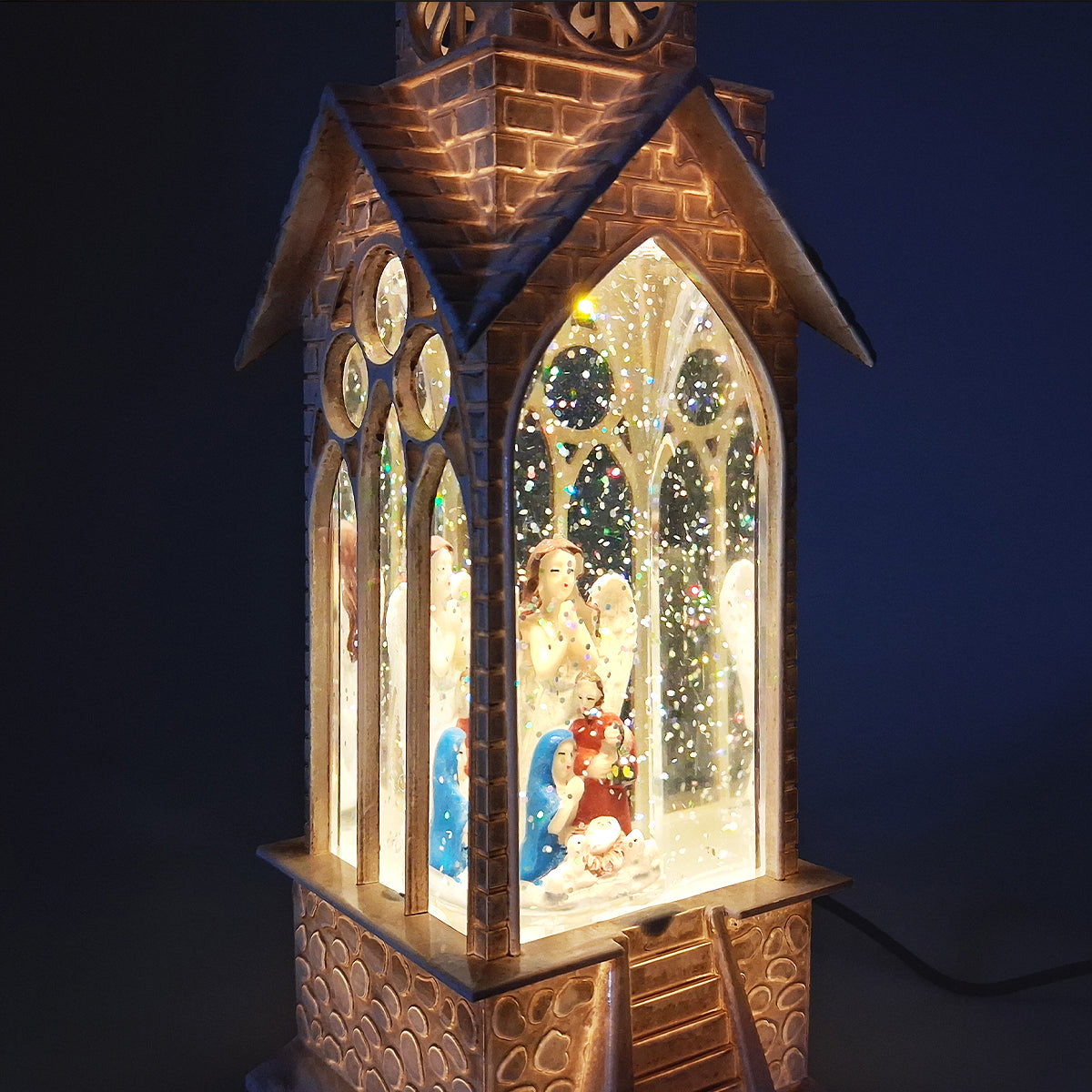 Baby Jesus Church Christmas LED Snow Globe