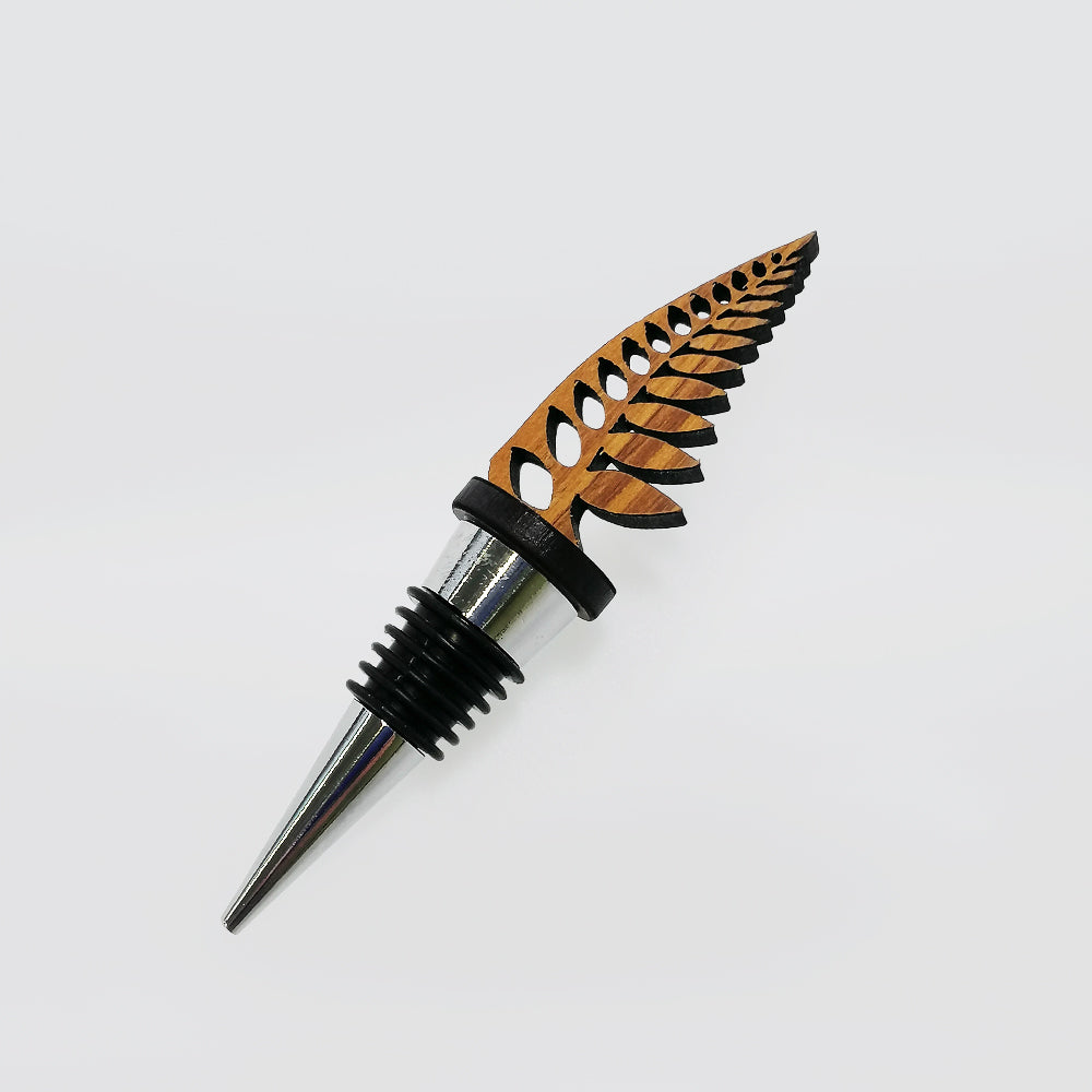 Wooden Fern Bottle Stopper