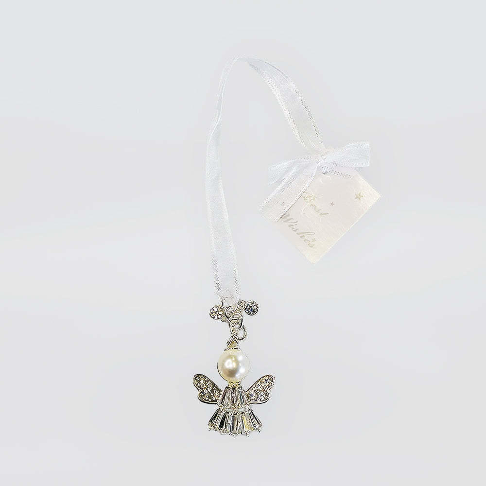 Pearl Angel Charm