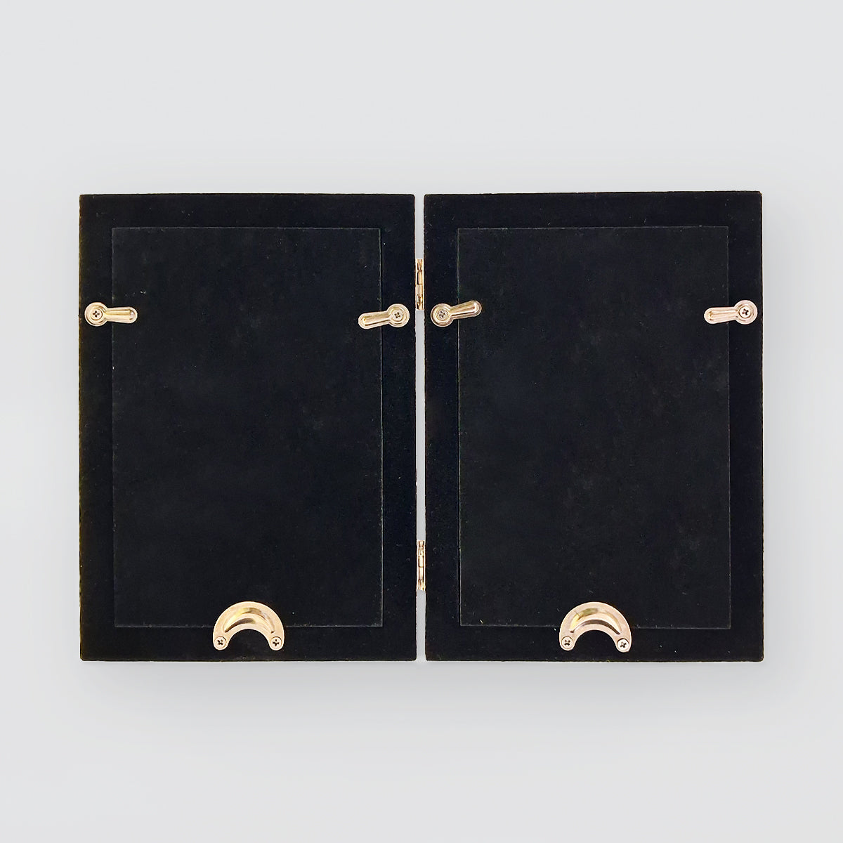 Brushed Hinged Double Frame - 5x7