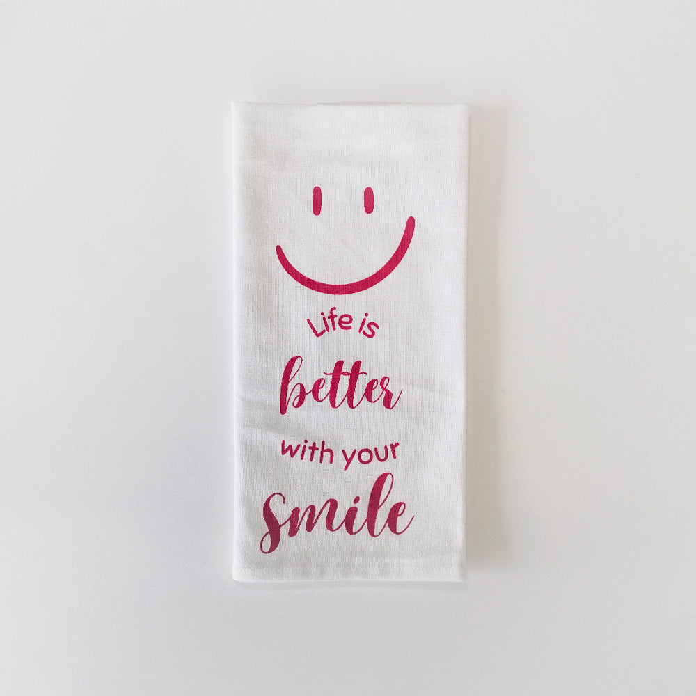 Tea Towel - 'With Your Smile'