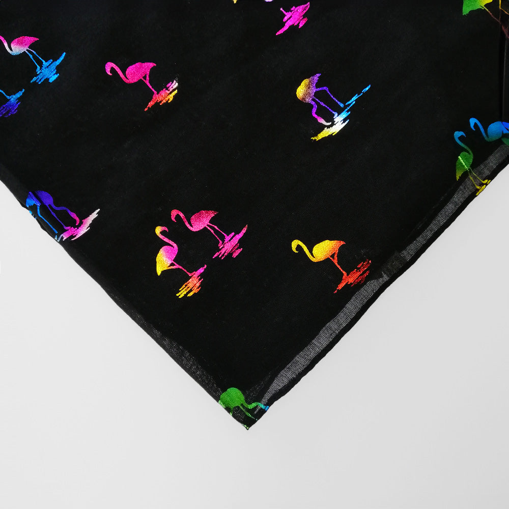 Flamingo Foil Scarf