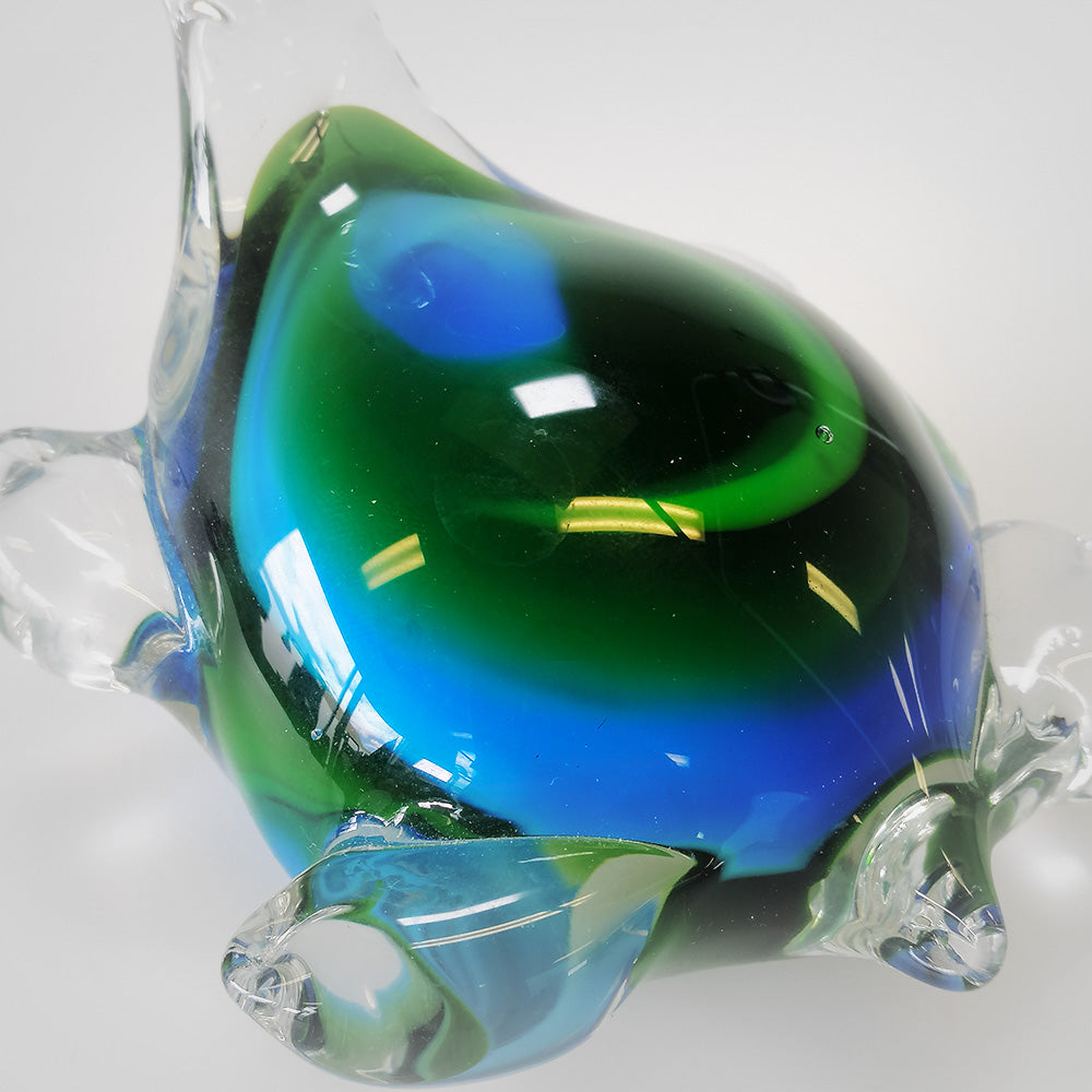 Glass Paua Colours Turtle - 11cm