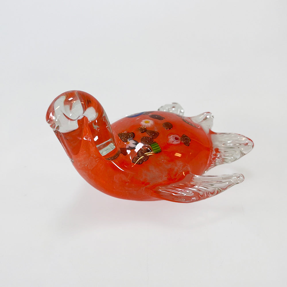 Assorted Coloured Glass Turtle - 8cm