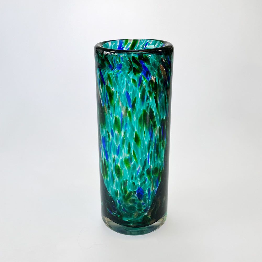 Paua Styled Glass Vase - 24cm