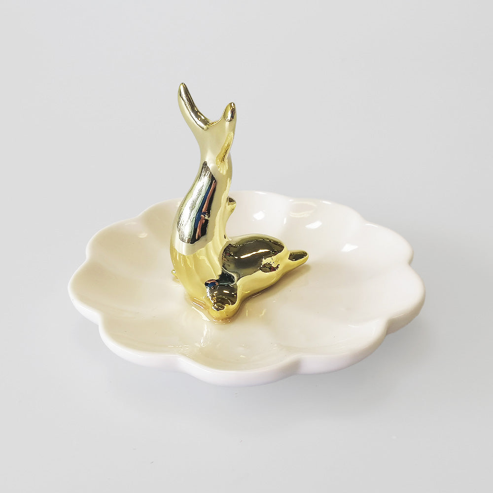 Gold Dolphin Ring & Bracelet Holder