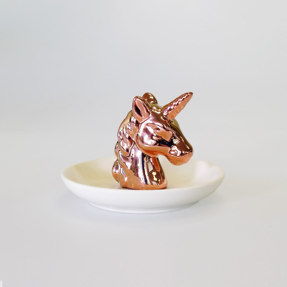 Rose-Gold Unicorn Ring & Bracelet Holder