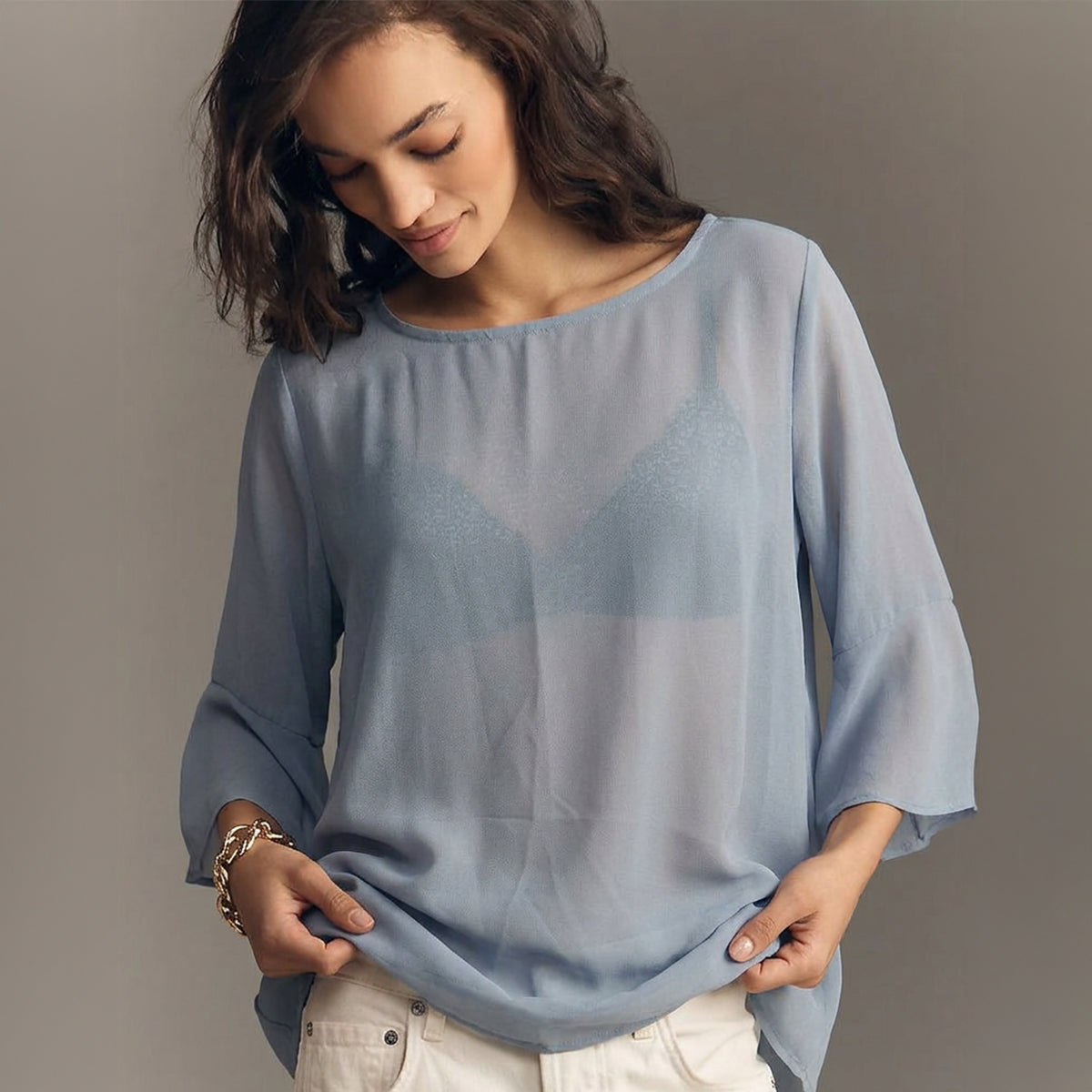 Rough Sleeved Summer Top