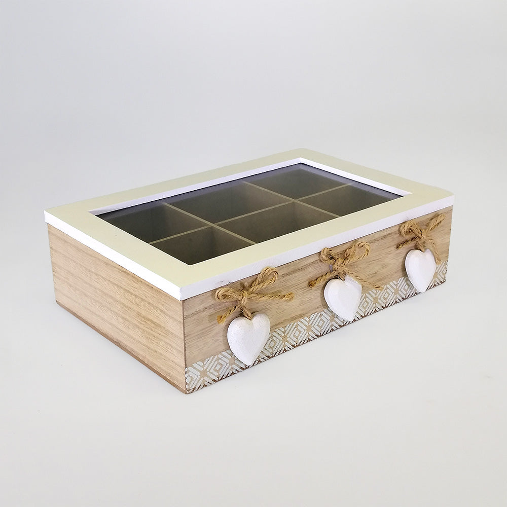 'Heart' Style Tea Box - Large