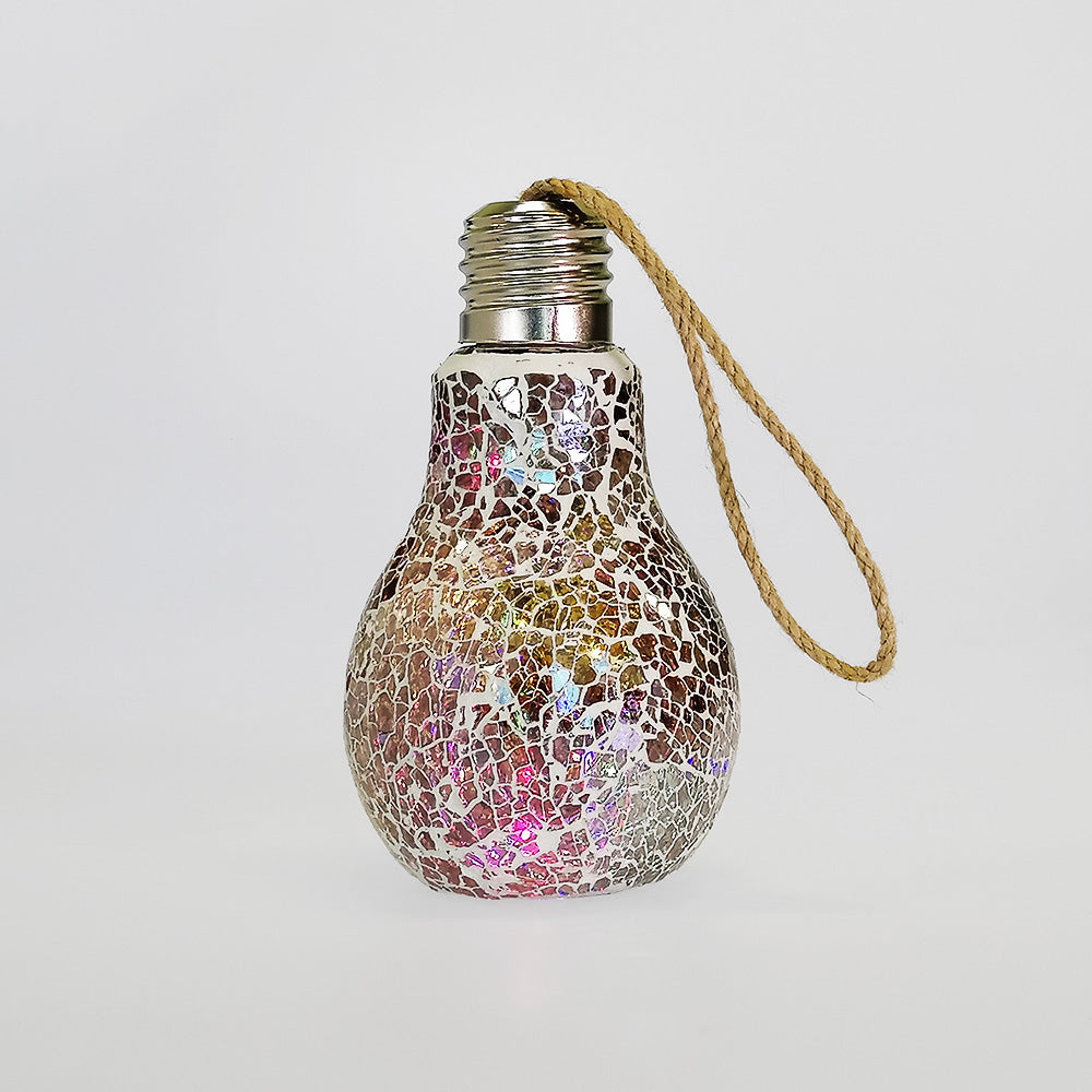 LED Mosaic Light Bulb - Iridescent- 17cm