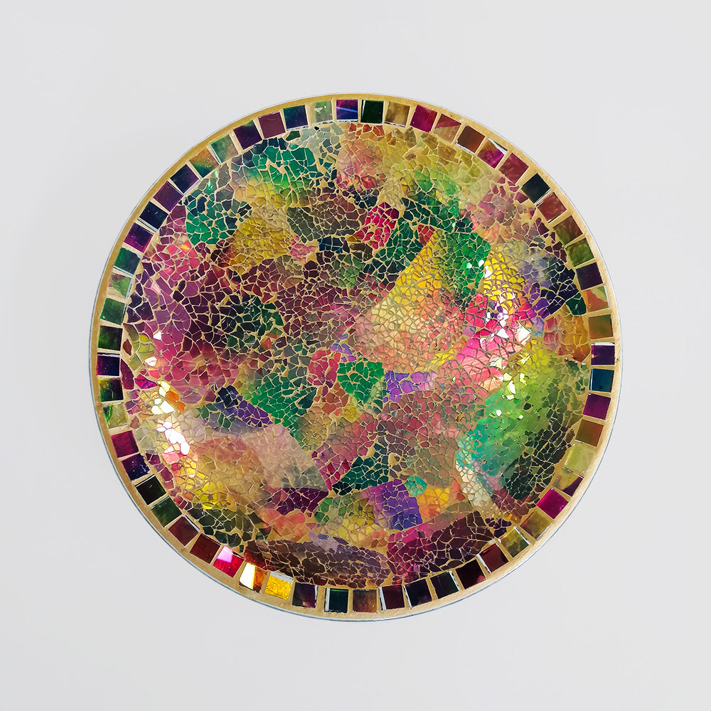 Mosaic Plate - Iridescent - 28cm