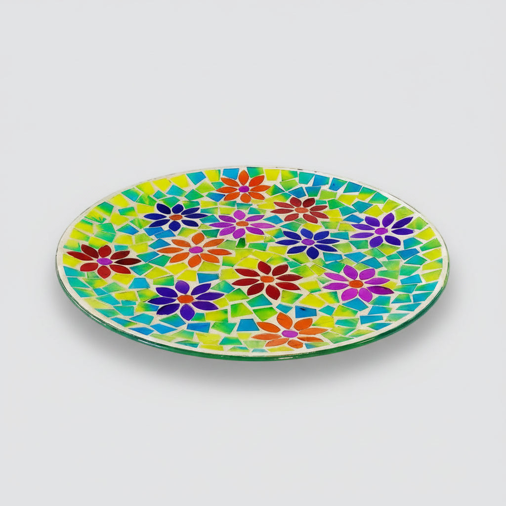 Mosaic Plate - Multi Coloured - 28cm
