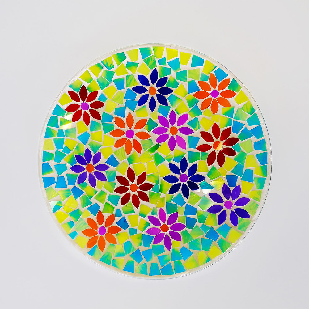 Mosaic Plate - Multi Coloured - 28cm